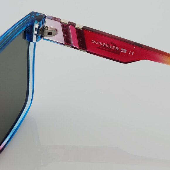 Quiksilver Shield Sunglasses Multicolor Candy Color Frame Flash Blue Mirror Lens - Picture 11 of 12